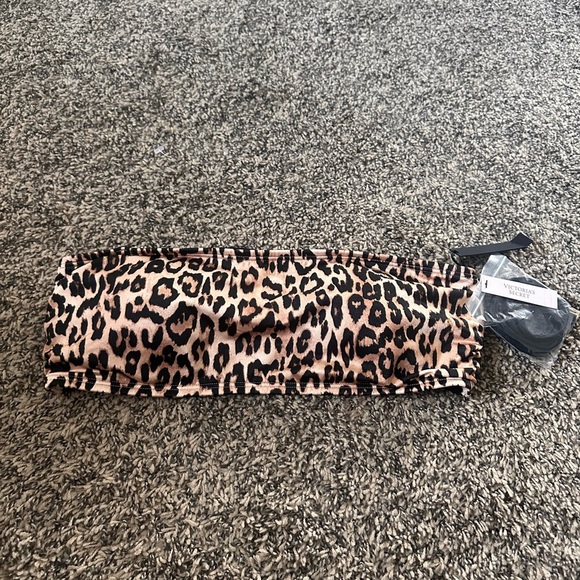 Victoria’s Secret VS Archives Swim Macrame Bandeau Top in Leopard - Picture 2 of 4